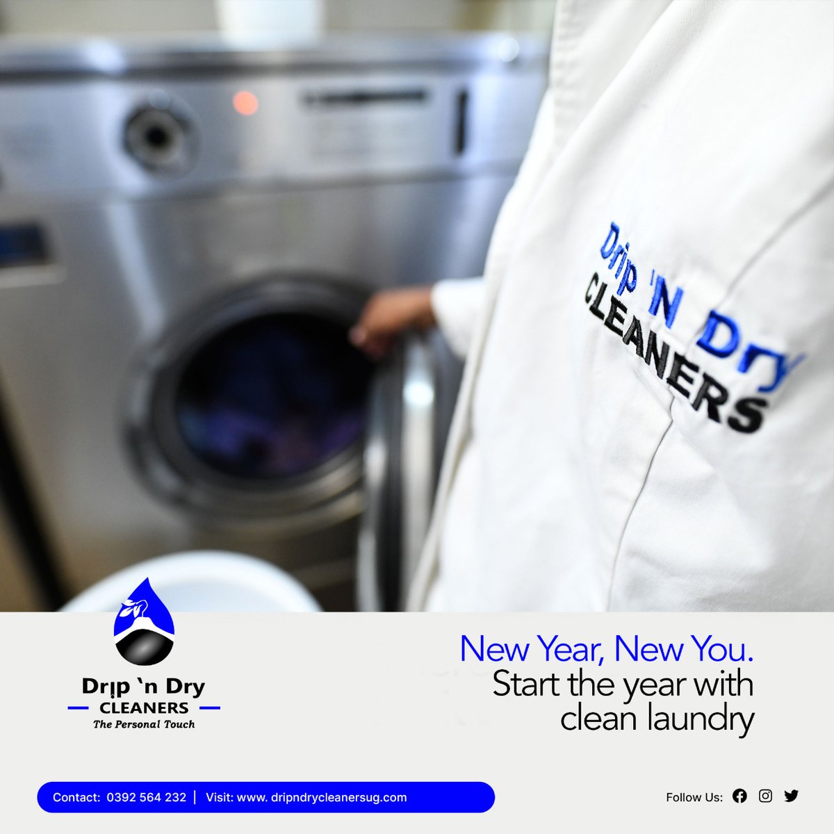 DrycleanersN's tweet photo. There’s nothing worse than starting the year on a bad note. A bad note to us is dirty/ “pending” laundry.
Send it to us & let’s start the year on a new, clean slate!
We pick & drop.
Contact us: 0392564232
Visit: https://t.co/GGmpOmvqtF
#DripnDry #DryCleaning #LaundryServices https://t.co/Upz717MSxM