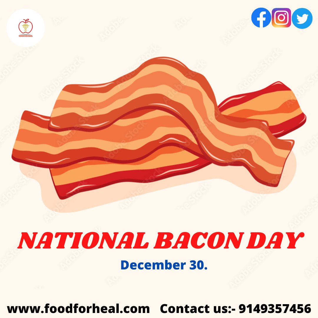 National Bacon Day 
#foodforhealth
#harmonalimbalance
#cardiacnutrition
#sleepnutrition
#masalasalt
#geriatricnutrition
#healthyfood
#diet
#doctor
#renalnutrition
#kidsnutrition
#dietplan
#pregnancynutrition
#dietitian
#nationalbaconday2022