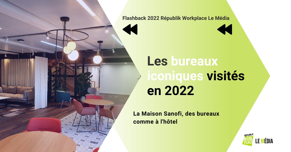 Rpk_Workplace's tweet photo. Flashback thématique sur les articles marquants parus sur Républik Workplace Le Média 🗞️⏪

Septième thème : les bureaux iconiques🏢

(Re)découvrez l'article La Maison @SanofiFR, des bureaux comme à l'hôtel
⬇️⬇️⬇️
https://t.co/b9nIjeKOy9 https://t.co/ni66SHCZbz