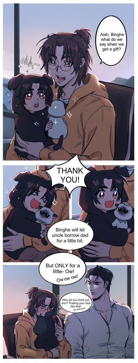 strottine's tweet photo. Mbj thinks sqh looks good as a father *cough*

This was supposed to be for Christmas but life got in the way. Hope y’all had a good Christmas!! 🥰
#moshang https://t.co/LJ843jY39Q