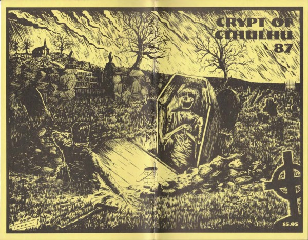 arthur_s_okeefe's tweet photo. Spooky artwork by @BHCPressBooks author @JToddKingrea for a 1994 issue of the fanzine Crypt of Cthulhu. 
#cryptofcthulhu #jtoddkingrea #horrorartwork #fanzines https://t.co/teHc3mbYXM