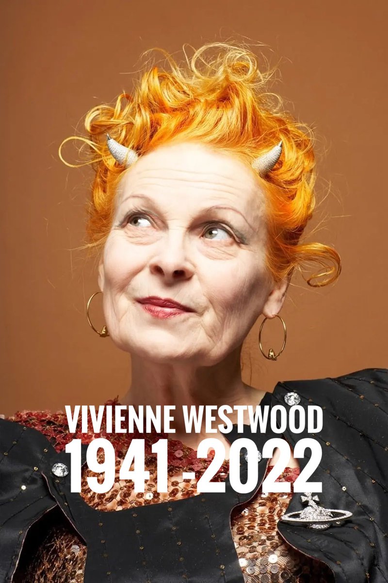 JulianButler75's tweet photo. What sad news to wake up to… A legendary British fashion designer who shaped the industry. #RIPViv #rippunk https://t.co/xrbAkpNH09