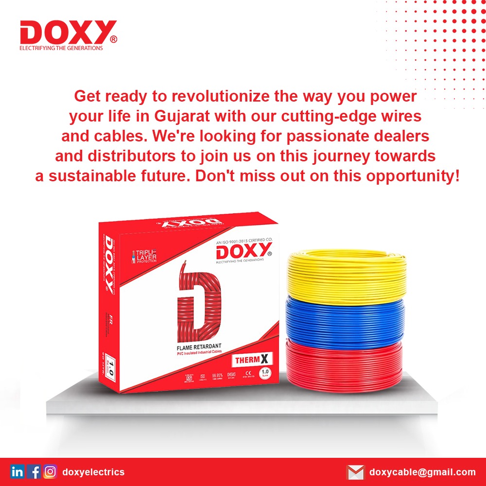 In the era of ever-evolving online interactions, we are in the business of making connections.
.
Choose Doxy, choose connection!
.
DM/comment for product related queries!
.
.
.
#wire #cable #cablemanufacturer #wirerange #switchtodoxy #doxy #doxyelectricproducts #doxyelectricals