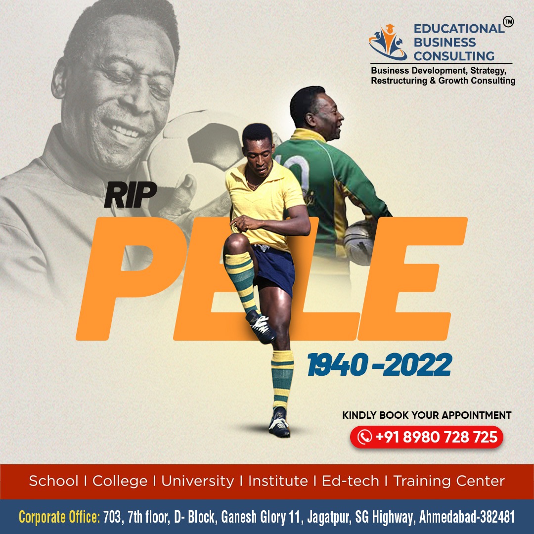 The King is gone!

#Pele #football #pele_is_no_more #PeleEterno #PeleRIP #peleforever #footballlegend #PeleDeberiaSerEterno 

#School #University #TrainingCentre #College #Institute #EdTech #Strategy #Development #Growth #EducationIndustry #CoachingInstitutes #StartUp