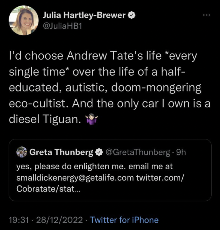 GoldSouldesigns's tweet photo. pretty jokes how you not only throw out autistic as an insult, but you also simp for a guy who just got arrested for sex trafficking. you cavernous cunt.  @JuliaHB1 what a fucking moronic hateful piece of subhuman scum you are. https://t.co/gZvkmlBAvv