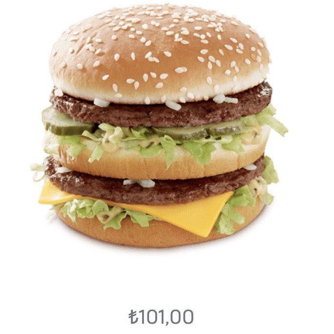 bpthaber's tweet photo. Big Mac, 101 TL oldu. https://t.co/0ahwGgDHRd