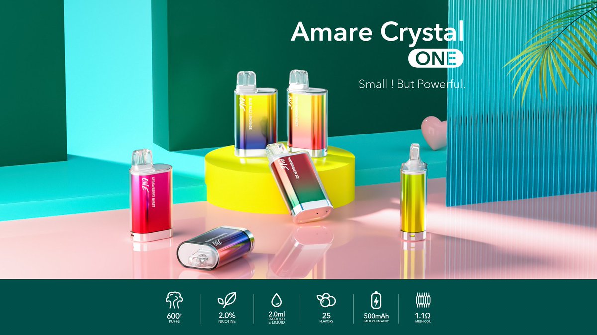 AmareCrystal's tweet photo. Amare Crystal ONE!
Small Size, Big Power!
#amarecrystal #one #skecrystal600puffs #skevape #crystalbar #skevape #crystal #bar #vape #puffs #disposable #bestflavours #health #nicotine #illegal #ukvape #usdisposable #ruvape https://t.co/PmUVMBbRUb