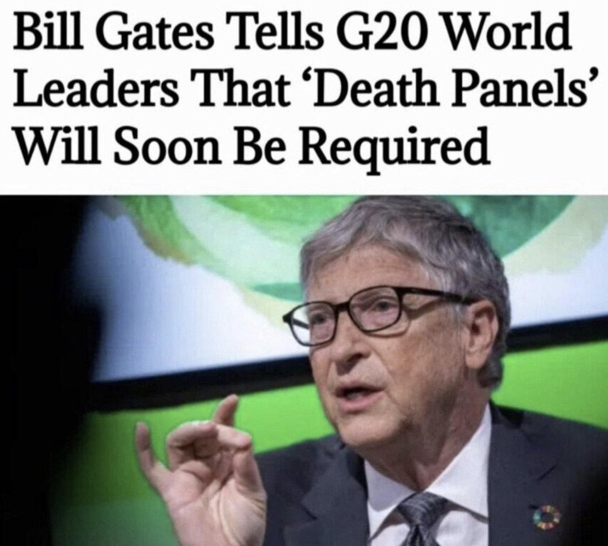 DrLoupis's tweet photo. If you didn’t die efter your 5th shot,
you can soon apply for Bill’s “Death Panel” https://t.co/rippo6633F https://t.co/5ZqpEUDVFa