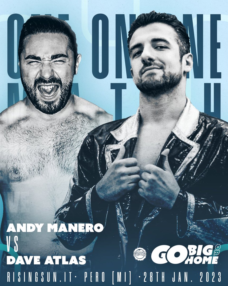 RisingSunItaly's tweet photo. After @DobloneWrestler was brutally attacked by #AndyManero, #DaveAtlas confronted him.
With a positive streak of several wins, Atlas showed he can be a future star, but will he be strong enough to survive a match against one of the most decorated #Italian #Wrestler?
#wrestling https://t.co/6EFVmZGK9i
