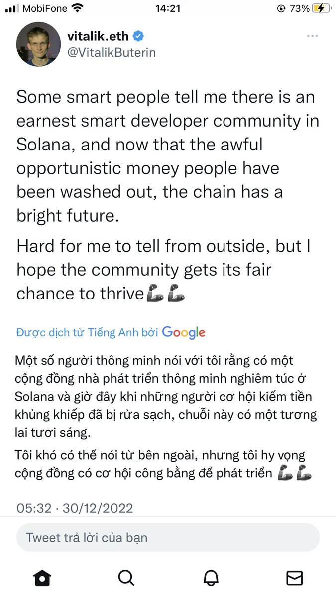 Vicky051021's tweet photo. @Cryptor90 @lee950046 @RyanNguyenHC Đù Sol mà không ngon :) phí có 0.1$ ma k ngon ak? Vcl ông :)
Không ngon ma thèn xì ke ni nó sw lên :) tìm hiểu đi cha bớt hổn lại nghe https://t.co/B8O69Tl0sX
