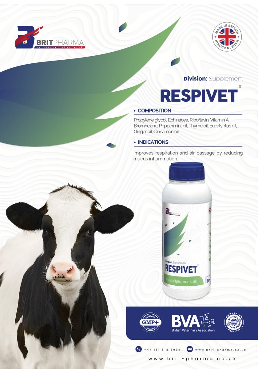 brit_pharma's tweet photo. A unique formulation for the reduction of mucus and clear the air passage. Perfect for winter usage.
Login for more information: https://t.co/4jadcRfCqc
info@brit-pharma.co.uk
#respivet #respiration #BRIT Pharma #british https://t.co/Wqwnakqh1Z