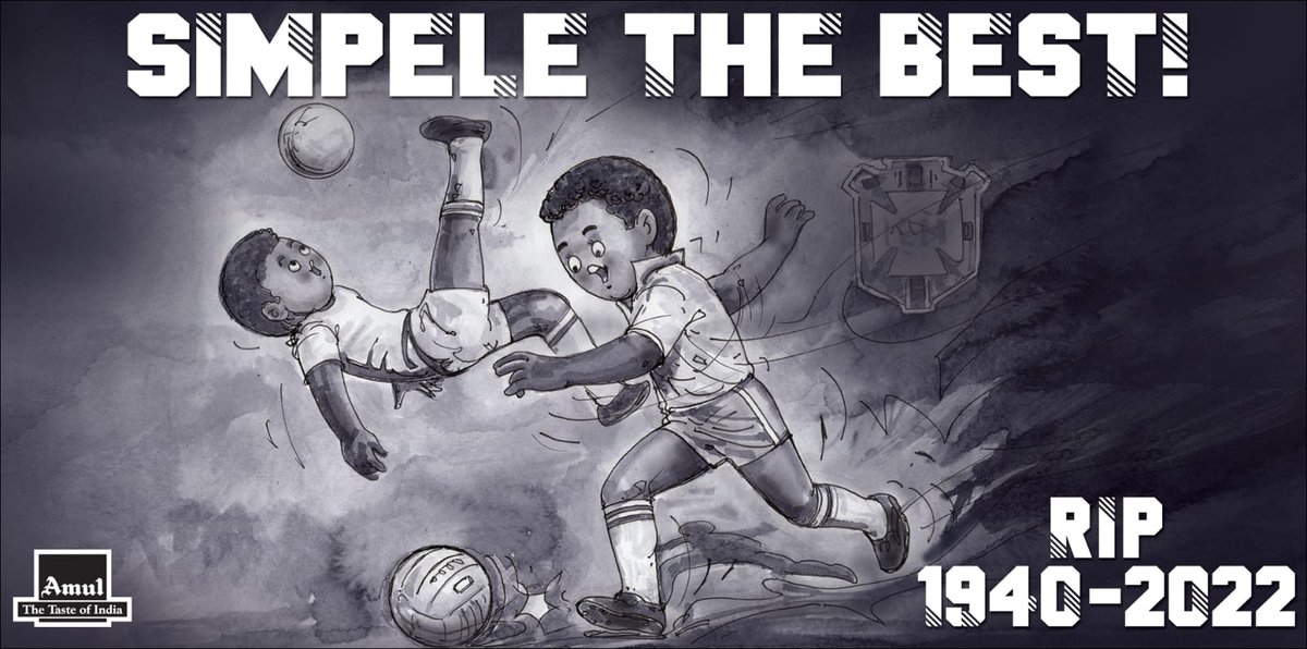 Amul_Coop's tweet image. #Amul Topical: Tribute to one of football’s greatest players…