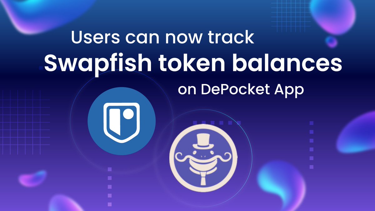 DePocketFinance's tweet photo. ๐ฅUsers can now track @SwapFishFi token balances on #DePocket App
๐ฅSwapfish, a native protocol, is still experiencing prominent growth recently as its TVL continuously increased to $56m after just two weeks since its launch.
๐Read details: https://t.co/mjftFcpnfM
#Defi https://t.co/HJkVDogMMd