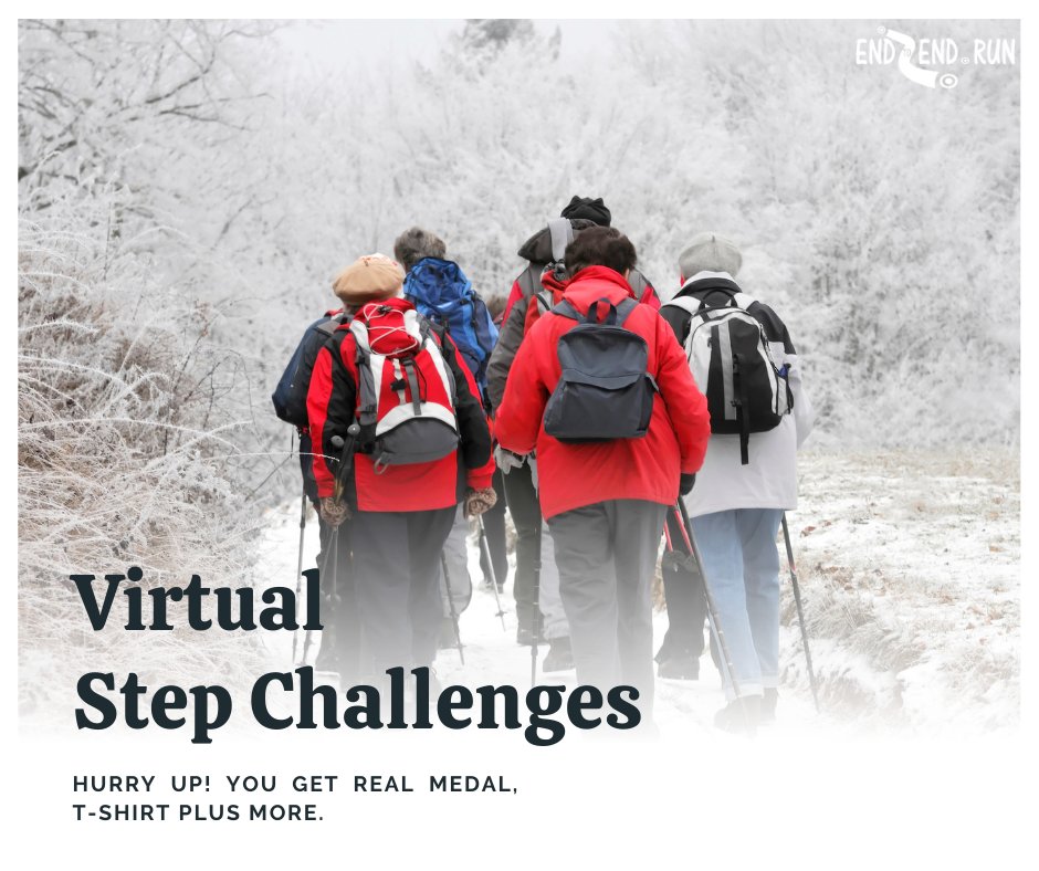runendtoend's tweet image. Get ready for the Step Into Winter Challenges beginning Jan 1, 2023.
Virtual challenges are a great way to stay fit and healthy whilst working towards a goal. 

Check out the selection of fantastic virtual step challenges available below. 

endtoend.run/step-challenge…
#stepchallenges