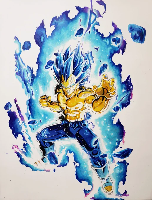 なんとかオーラ塗り終えました!ではよいお年を#ドラゴンボール 