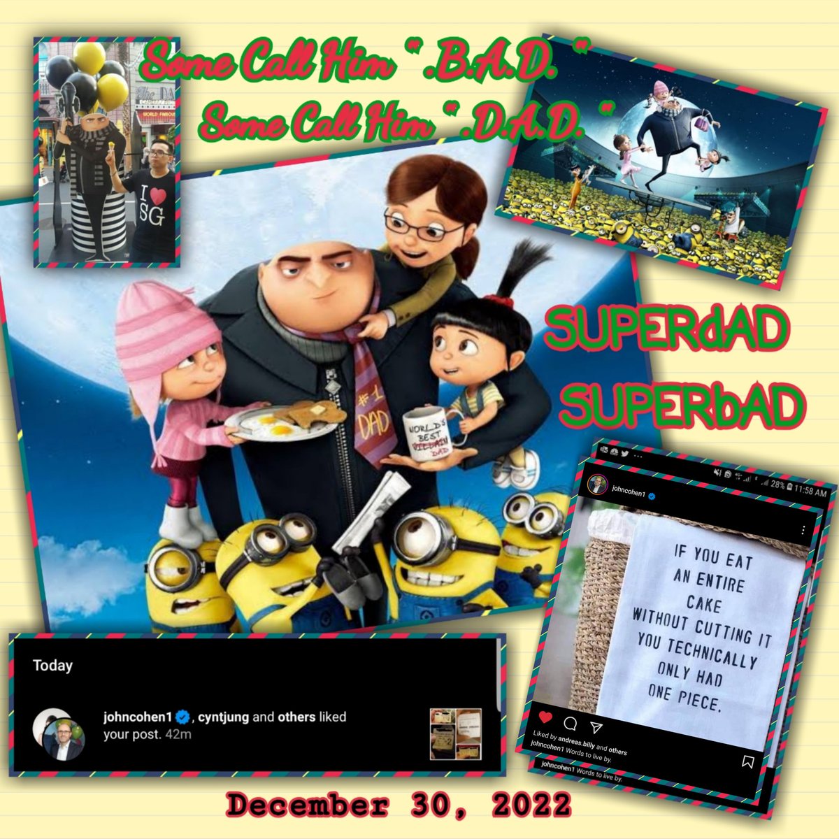 andreasbilly_'s tweet photo. 30.12.2022 🙏🏻🙏🏻🙏🏻 #today Thank You..Sir @johncohen1 !!! #honour #happyMe #christmasGift 🙏🏻🙏🏻🙏🏻 My special greetings to Mr. Gru, Dr. Nefario, Margo, Edith, Little Agnes, Mr. Unicorn, and Mr. Minions 😎😎😎 #dispicableMe2010
.
🙏🏻🙏🏻🙏🏻 Thanks for making a great movies in my childhoos https://t.co/IO6cfTRolR