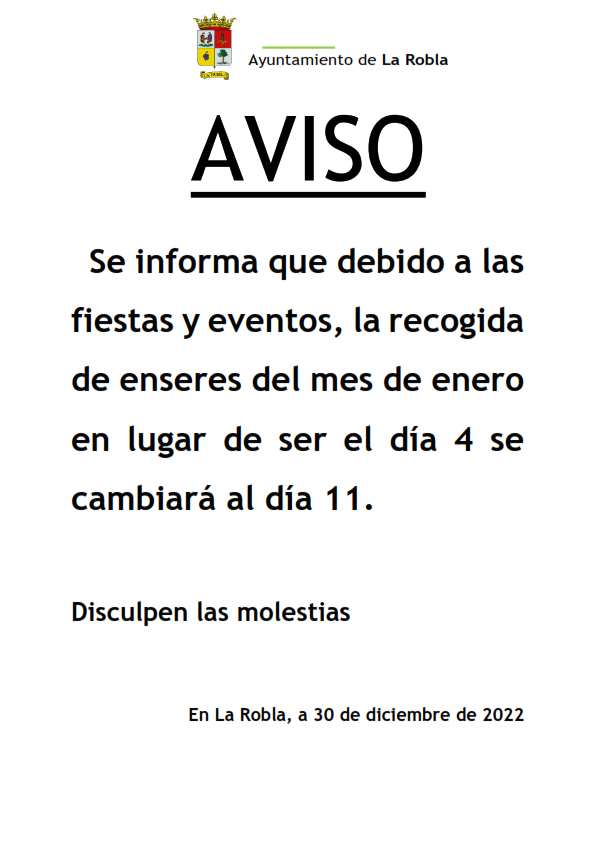 Ayuntamiento de La Robla (@aytolarobla) on Twitter photo 