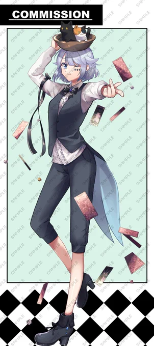 TRPGの絵をご依頼いただきました!かわいい女の子を描けてたのしかったですありがとうございました 