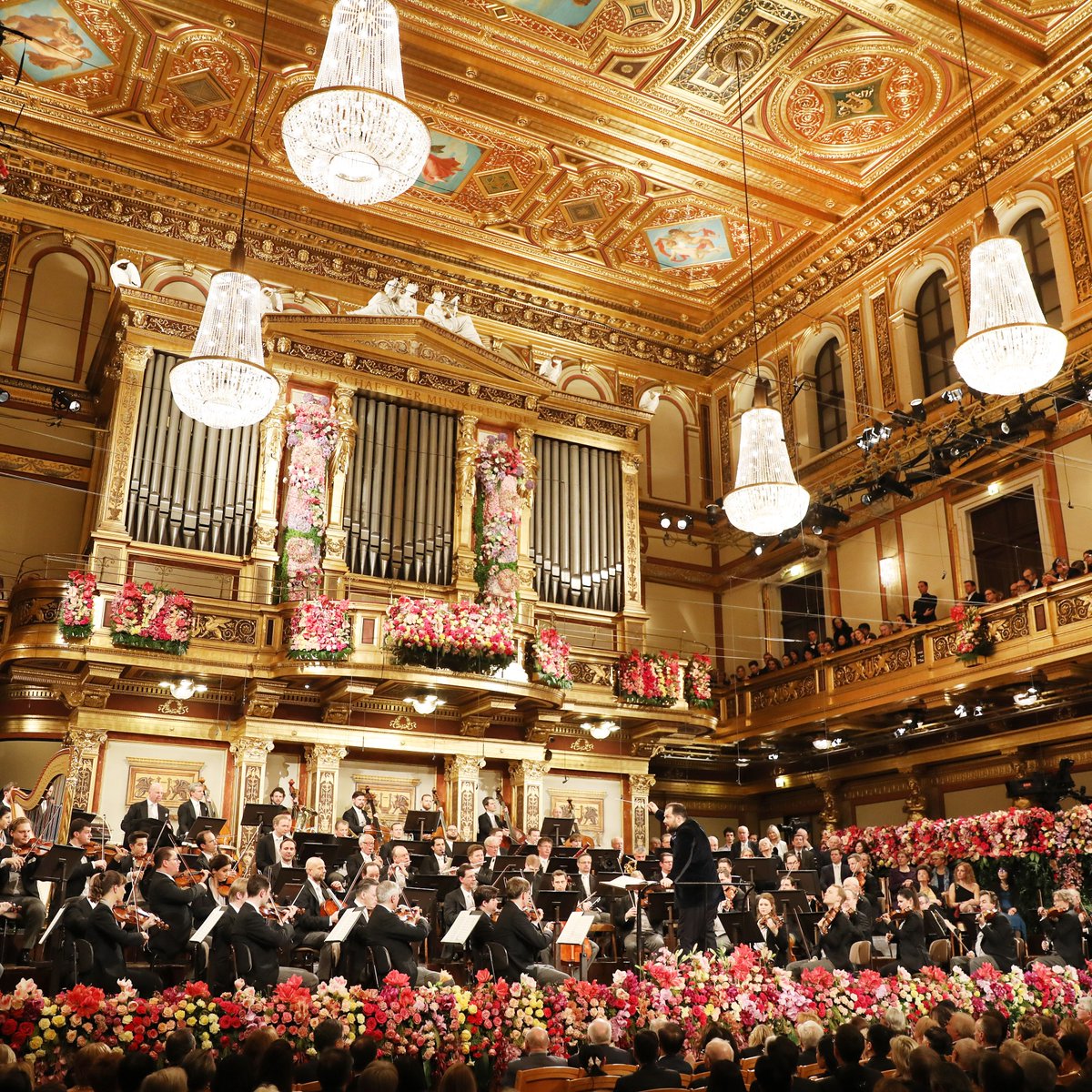 The New Year's concert by the @Vienna_Phil is perhaps the most famous concert in the world and will be broadcast today at 11:15 a.m. from the Golden Hall of the @Musikverein to an audience of millions! 🎺

📺 Where are you tuning in live from today? #ViennaNow