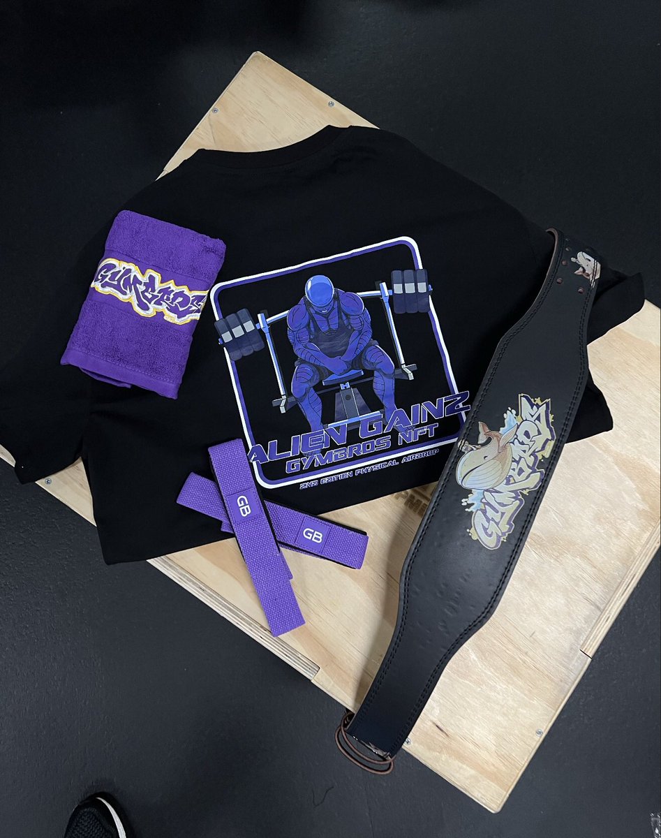 TheKevo225's tweet photo. Second free merch drop from @GymBros_NFT is absolute fire. If you don’t hold a GymBro I highly recommend getting one as they offer so much IRL utility that I haven’t seen from any other project. Any questions just ask me or join the discord and meet our welcoming community https://t.co/pcjHvh0O1i