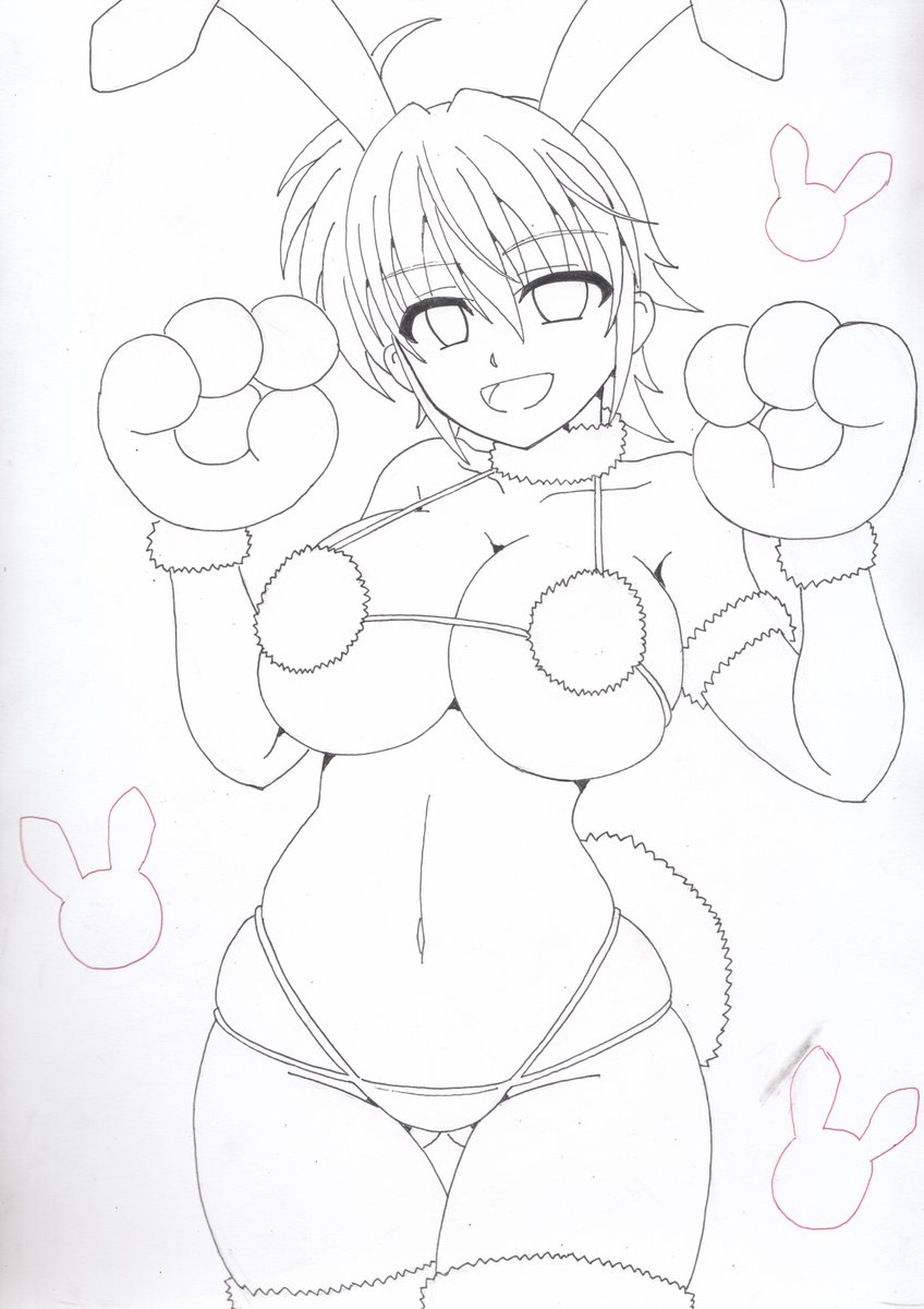 空いた一日使って年賀イラスト描いてますぞ～😆
年明け早々には公開できるかも…? 