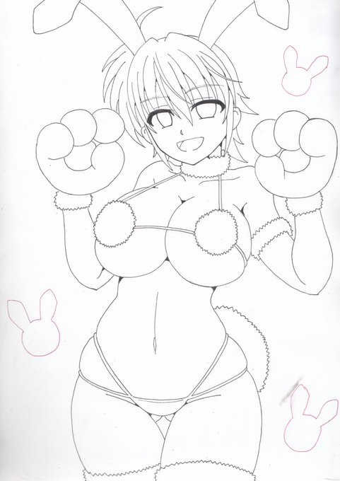 空いた一日使って年賀イラスト描いてますぞ～😆
年明け早々には公開できるかも…? 