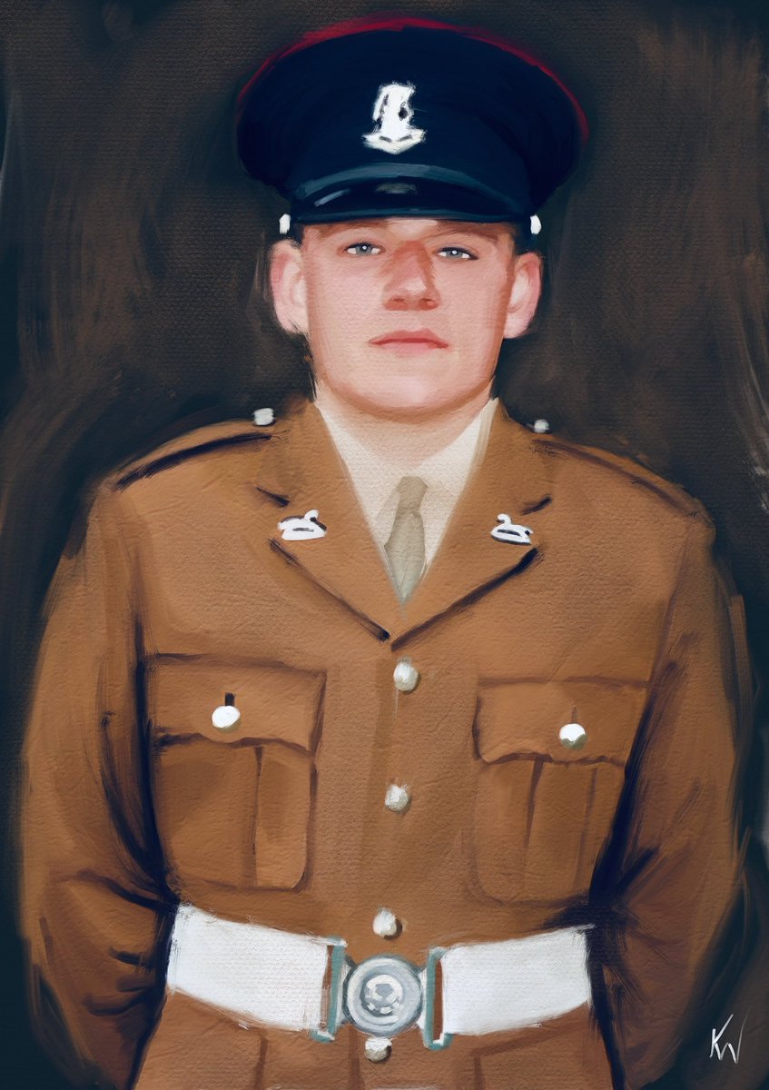 Remembering today Private John King, from 1st Battalion The Yorkshire Regiment, who fell in Afghanistan on 30 December 2011 who’s portrait is now with his family, for more portraits please donate at - crowdfunder.co.uk/p/the-fallen-o… @YORKS_REGT #wewillrememberthem #Afghan