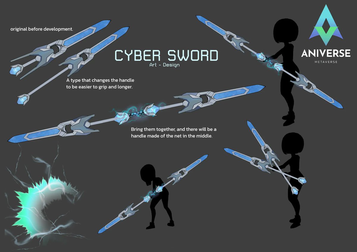 Sneakpeek Cyber Sword

#aniverse #metaverse #education #gamefi #Web3 #NFTs