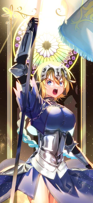 大晦日前日ですねお絵かきエルフに混ざってfateの最推しジャンヌも加えてやったぜ #2022年自分が選ぶ今年の4枚 
