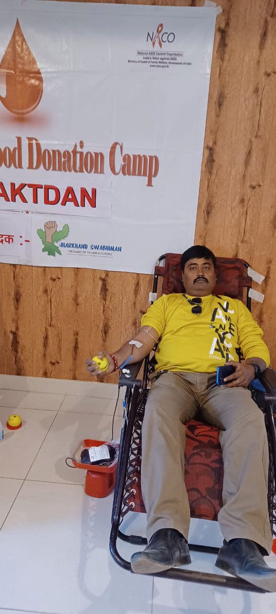 jhswabhiman's tweet photo. Voluntary Blood Donation Camp being organized today #Jharkhandswabhiman today.

@HemantSorenJMM 
@BannaGupta76 
@NACOINDIA 
@JharkhandAids 
@HLTH_JHARKHAND 
@dr_bhakat 
@satyabokaro 
@Nihal7701 
@RadioCityShanvi https://t.co/Pe9tQZDR8I