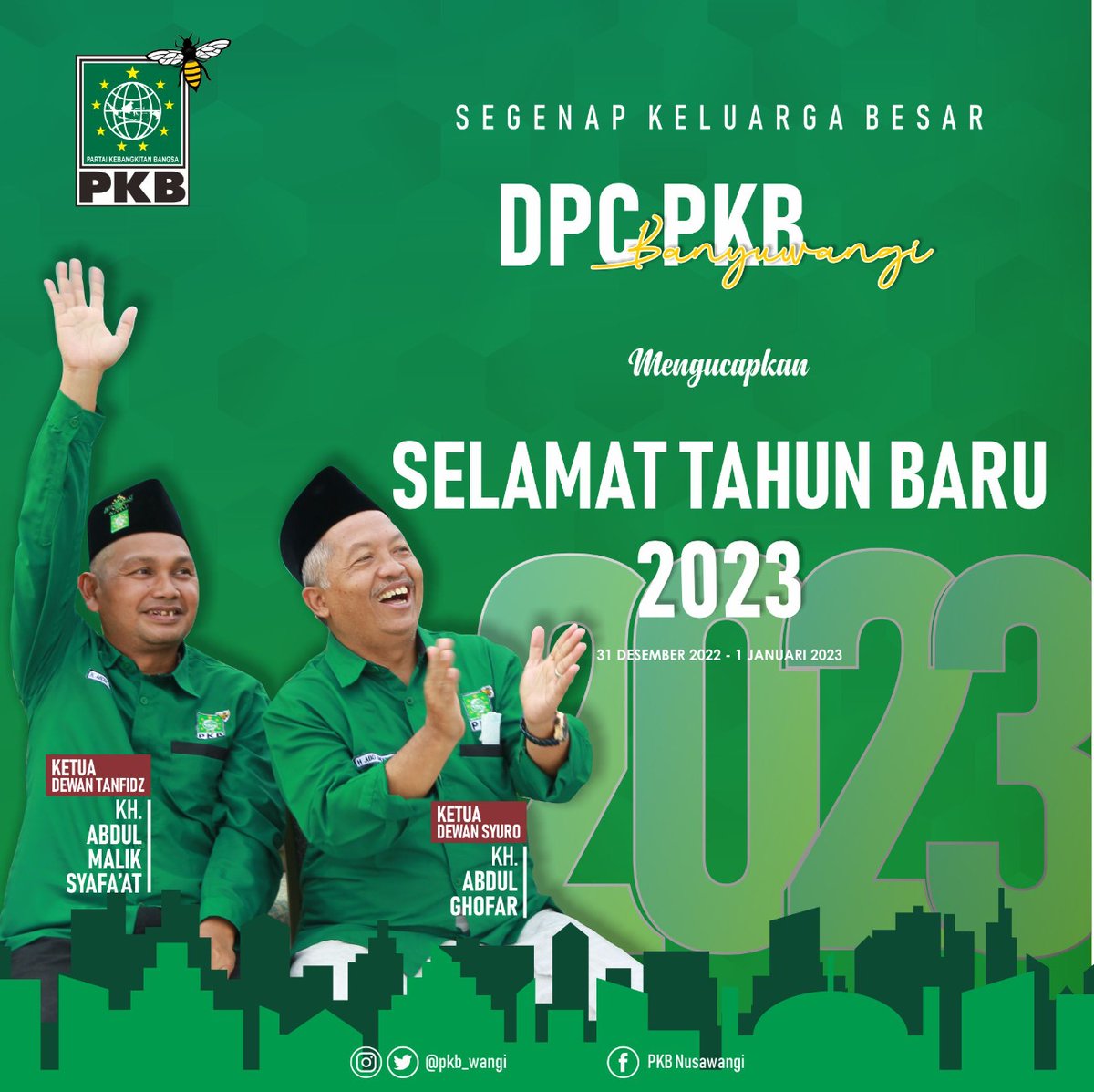NdesoIjo's tweet photo. Politik Riang Gembira
#GusAbdulMalikSyafaat
#KHAbdulGhofar
#pkbno1 
#Banyuwangi25kursi https://t.co/60puH3TWMt