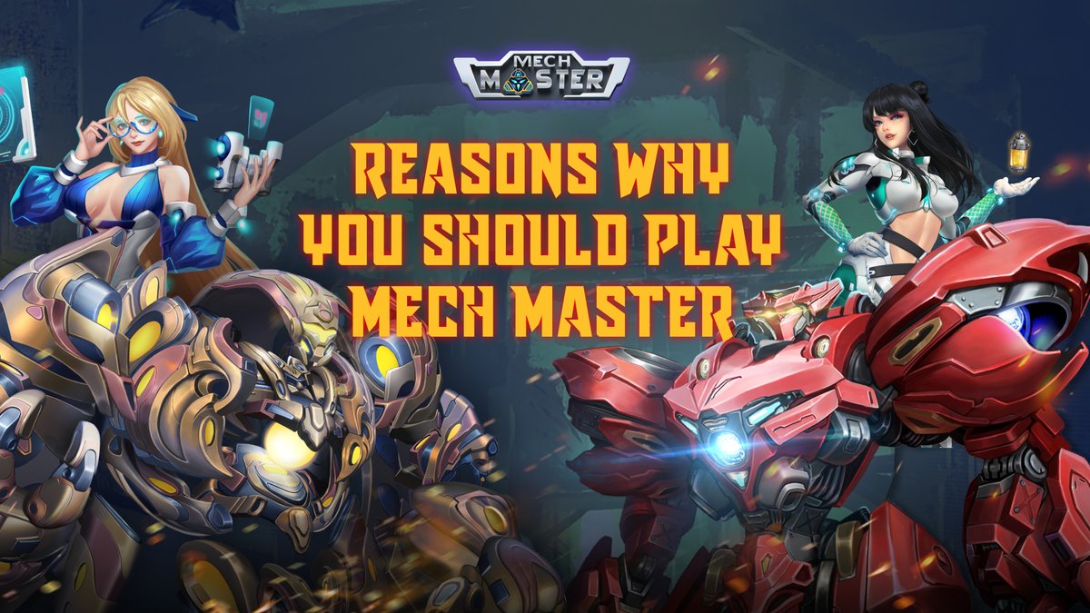 🔥7 REASONS WHY YOU SHOULD PLAY MECH MASTER! 💥
⭕️ The fact that Mech Master is built on blockchain technology is just one of the many advantages of playing this game.

This is why you should play Mech Master:
t.me/MechMaster_ANN…

$MECH #GameFi #NFT