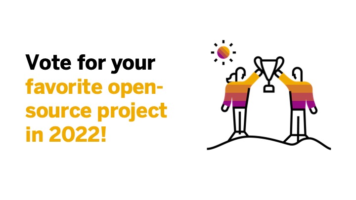 sapopensource's tweet photo. It's time to vote for your favorite open-source project in 2022! 🏆 Let us know which open-source project was your highlight of the year in the comments.
#SAPOpenSource #opensource #votenow https://t.co/bDVf4UdXre
