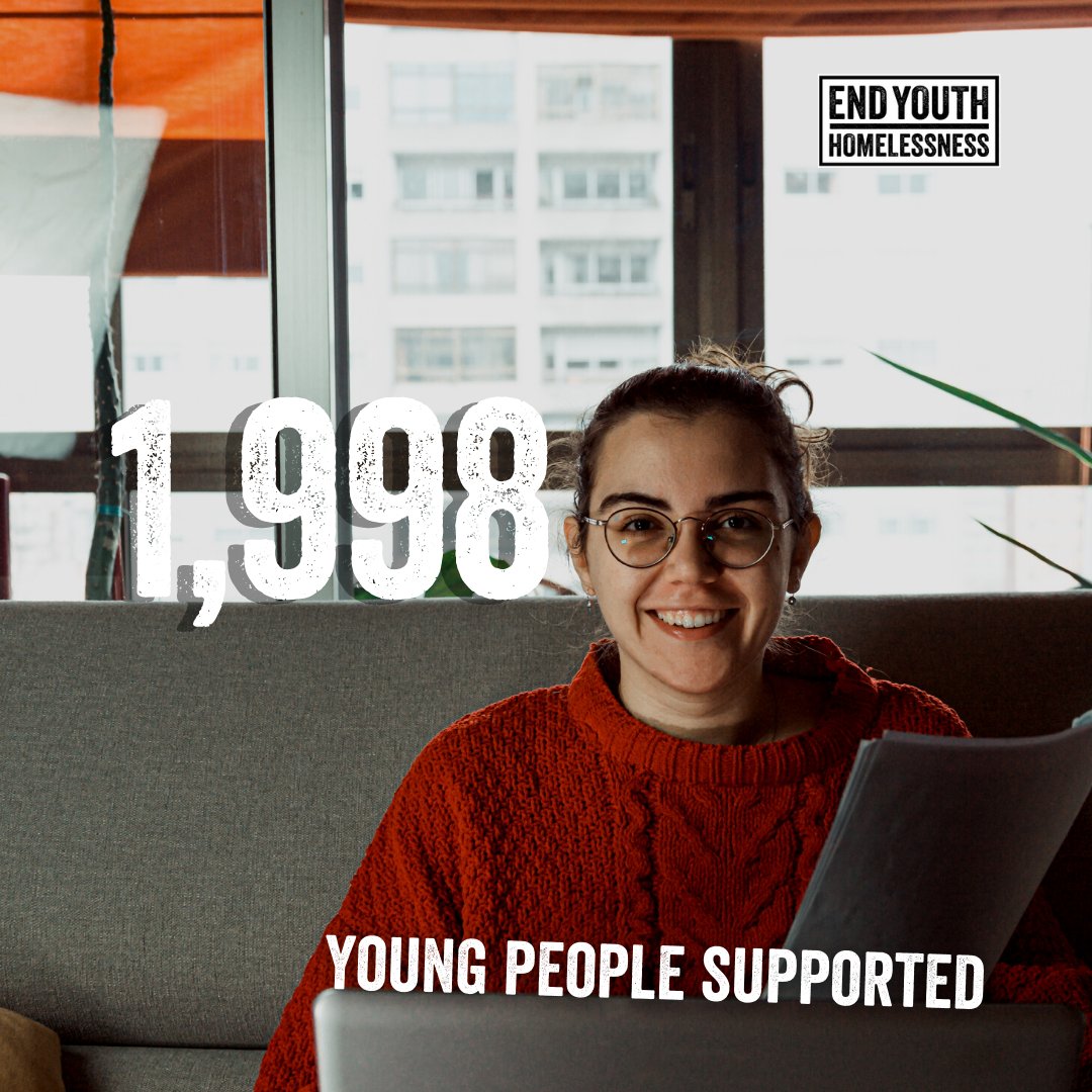 EveryYouthUK's tweet photo. ✨ In 2022, we supported 1,998 young people facing homelessness✨

That includes:
👉 Supporting 365 young people and children into their own home
👉 Supporting 335 young people into employment, education or training
👉 Supporting 147 young people with their mental health https://t.co/eE2aWGK9mG