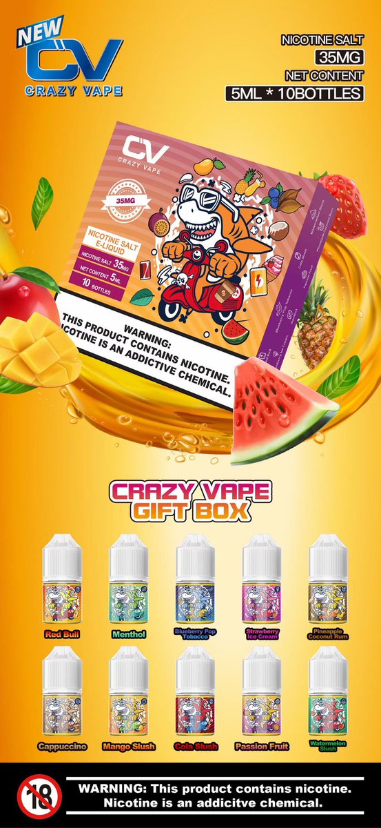 Liyishengvape's tweet image. Ejuice
5ML30mg~35mg~50mgOne gift box, ten flavors.
Wechat13360289035
#vladdin
#vapeman
#bahrainvape
#japanvapers
#вейп
#вейпинг
#voltbar
#vapenginofficial
#вейперы
#vapebrasil
#vapebh
#vapemanila
#vapevietnam
#電子たばこ
#vapeukraine
#vapephilippines
#ecigthai
#vapeuae
#vapedubai