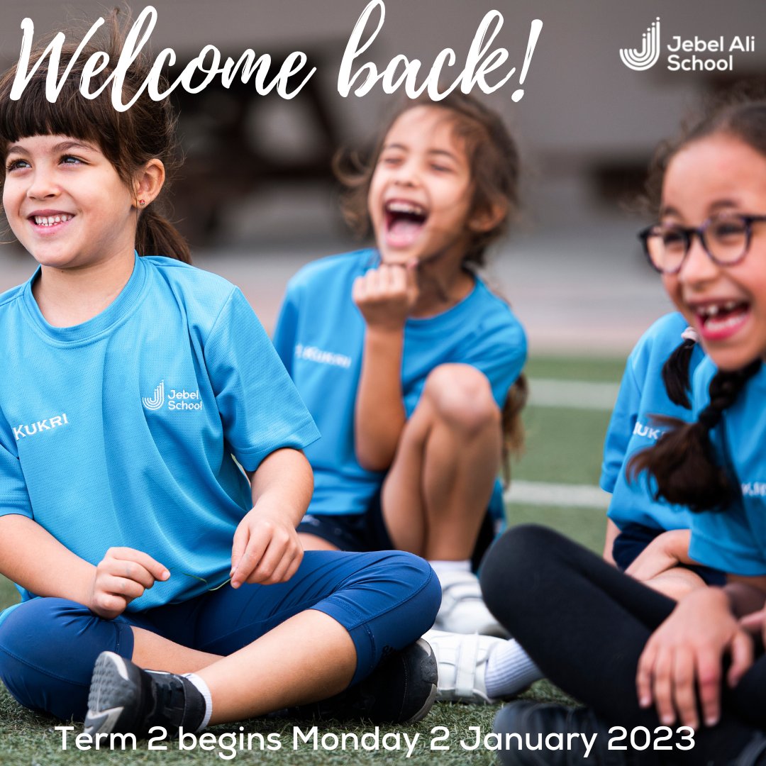 jebelalischool's tweet photo. Term 2 begins Mon 2 Jan - we can't wait to welcome all of our students back, to hear about your winter break adventures!
Term 2 ECAs start Mon 9 Jan.
#Belong #Term2Begins #JASDXB #WelcomeBack #JASFamily #JASCommunity #BritishSchool #DubaiSchools #ProudlyTaaleem @Taaleem https://t.co/I0ULQCwevU