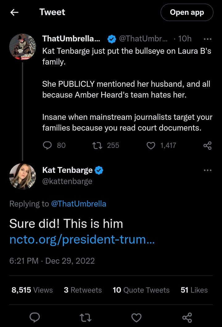 FemCondition's tweet photo. Journalists have an ethics code.
I guess Kat Tenbarge was never clued in, bc doxxing people/family members is definitely against it-esp when unrelated to any story.
I wonder if NBC editors know their reporter is using her tools to harass. Public emails: https://t.co/1mTY2SwuSF https://t.co/DhlQ9d3ekQ