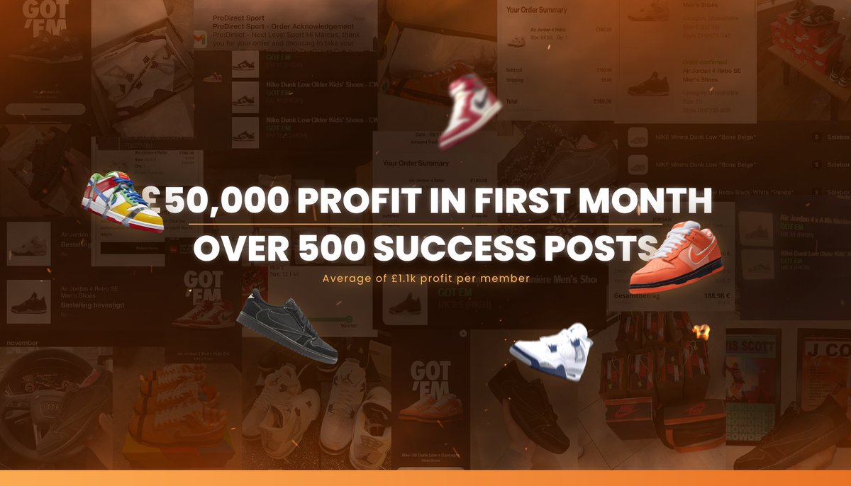 SoleHub (@solehubio) on Twitter photo Solid month for Solehub members making over £50k profit in the first month. 
Bring on January 🥱 Solid month for Solehub members making over £50k profit in the first month. 
Bring on January 🥱