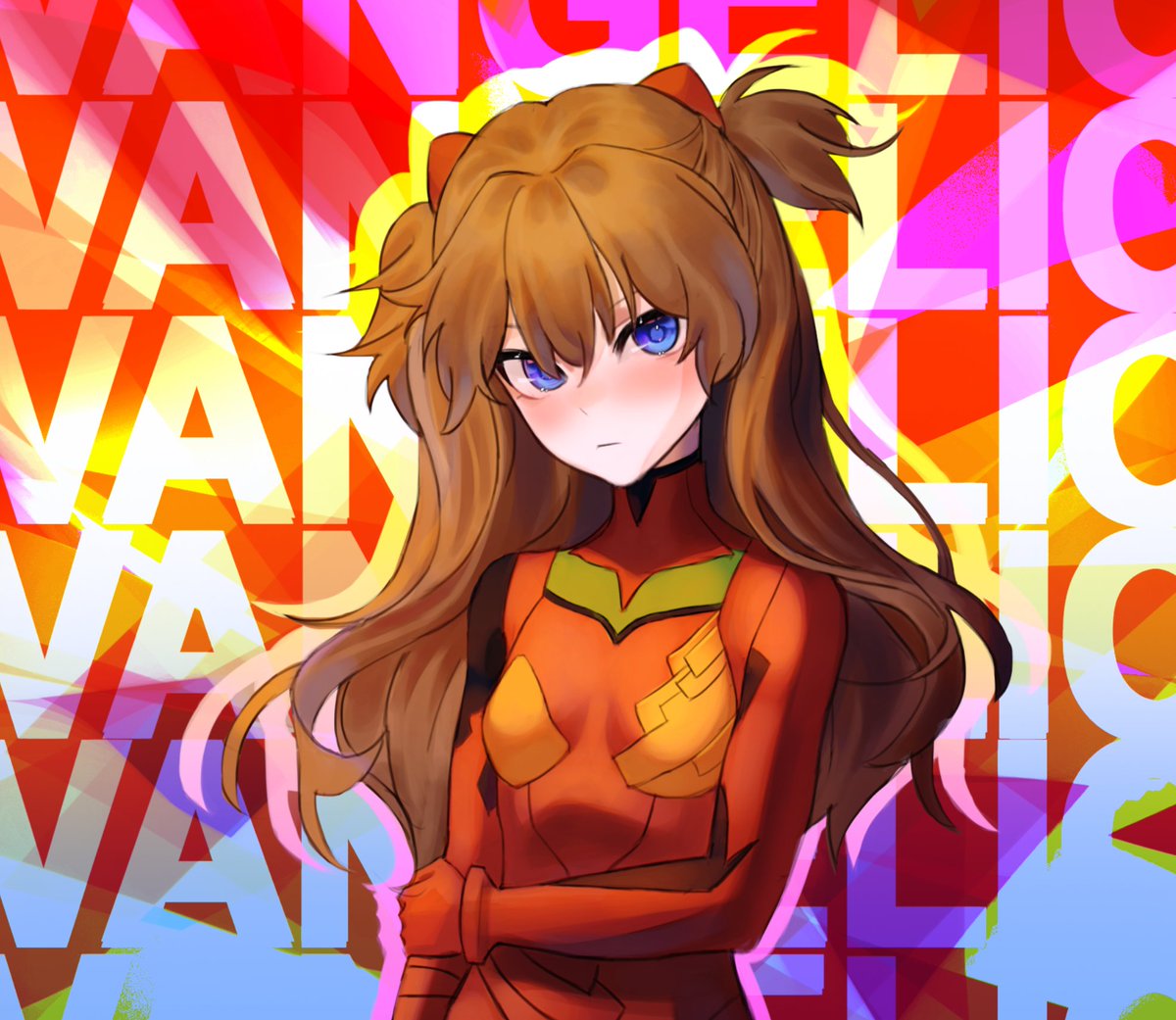 kawaii asuka 😏 #anime #asuka #evangelion #fanart