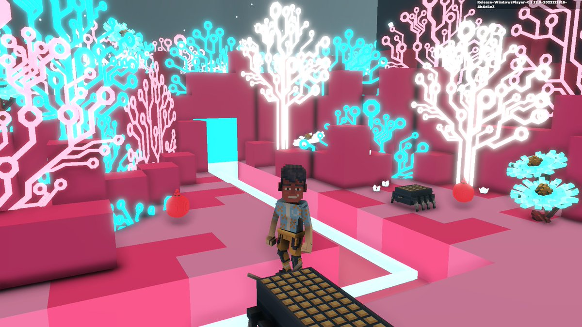 renodion31's tweet photo. @TheSandboxGame I found  the circuit board trees! 🤖🎄 I participated in the #SeasonsGreetingsTSB challenge for a chance to win an NFT! https://t.co/rmALzTOrlK