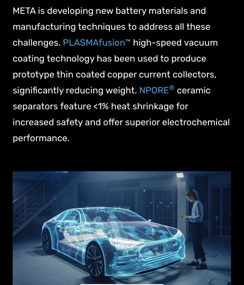 whisskier's tweet photo. $MMAT $MMAX #metafam #CES2023 #battery #EV #5G #innovation #projectarrow #deicing #defogging #NPORE #NANOWEB #semiconductors #GoBeyond 🦋 https://t.co/mJrd9ORZoQ