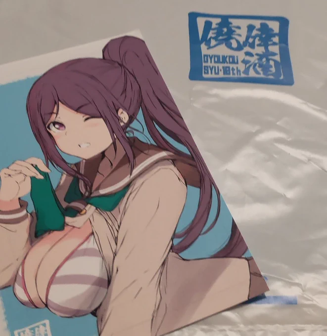 こんな感じのポリ袋に入れてお渡しするよ、あと、ポスカも付属するよ 