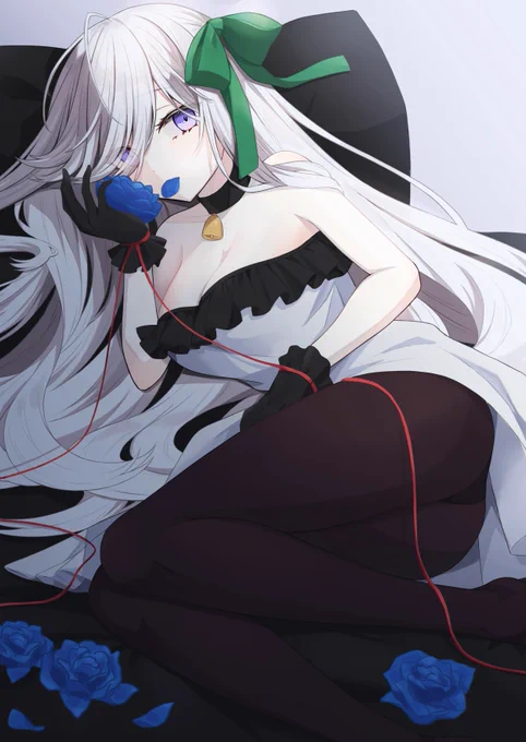 クリスマスにあげたかったオリジナル絵銀髪とか大好き 