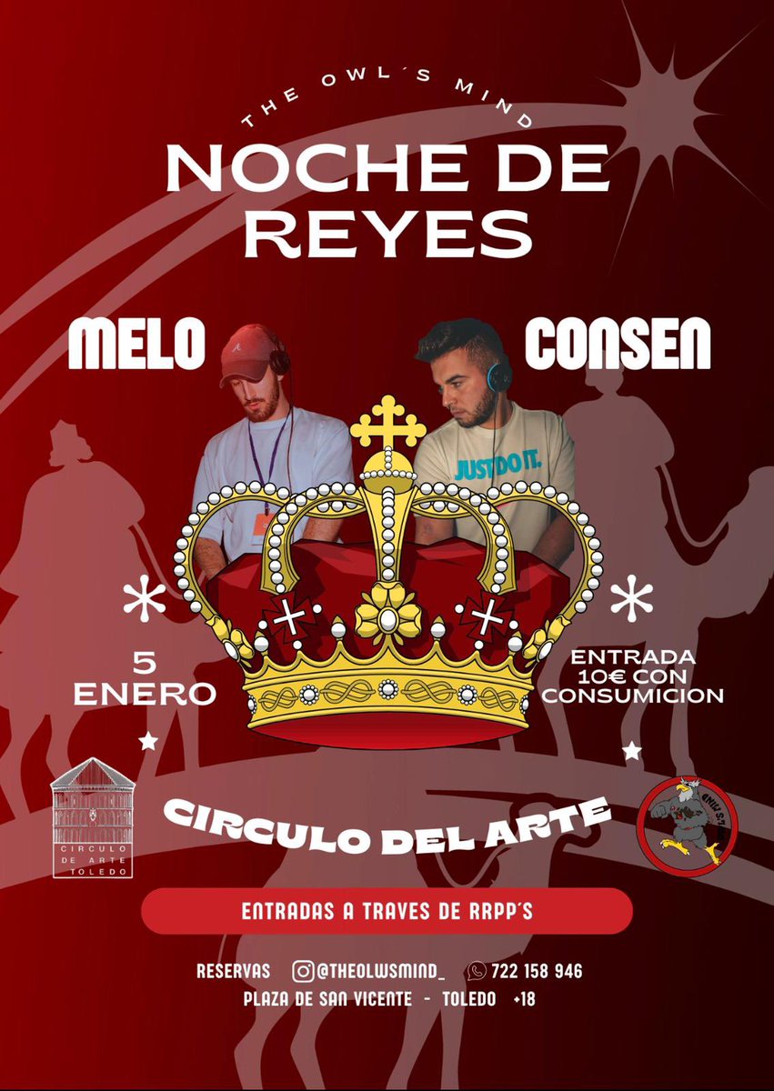 TheOwlsMind's tweet photo. ¿Qué mejor regalo de reyes que este?
No dudéis en pedirnos vuestras entradas anticipadas para el círculo del arte y nuestras listas para el café del trópico!🪩🦉 https://t.co/iqs0BRLgmP