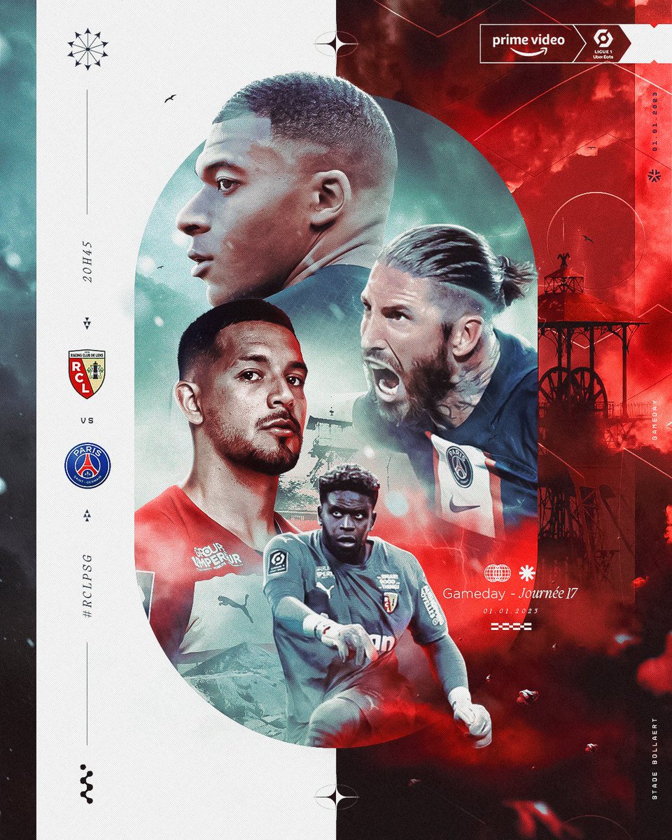 Ligue1's tweet photo. 💥 On ne peut pas mieux débuter l'année !

🆚 @RCLens / @PSG_inside
🕔 20h45  
🏟️ Stade Bollaert-Delelis
📺 @PVSportFR 
 📲 #RCLPSG #CelebrationWeek 

🔮  Un prono ? https://t.co/Om6y6bWyg3