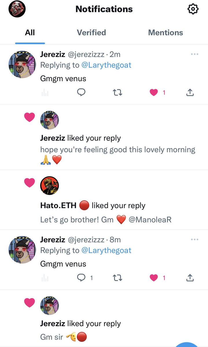 Larythegoat's tweet photo. Thank you for the support guys! @HatoETH @jerezizzz 🔴🔴
So happy to be part of this amazing community! Let’s gooo to the moon guys!
Every @operationSIN member who follow me I’ll follow back!💯🔴
#SINNERSLOVE #SINFOLLOWSIN https://t.co/b7p7NW5FNb