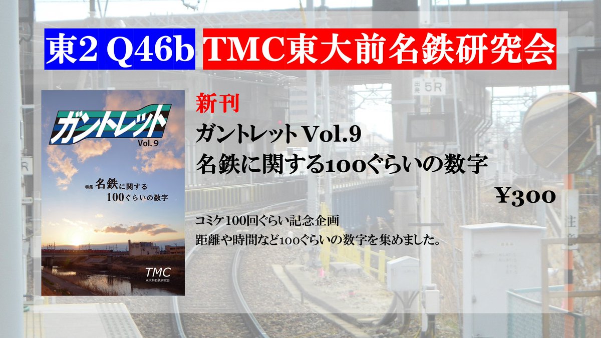 明日12/31のコミックマーケットに参加します。（東2ホールQ46b）
よろしくお願いします。