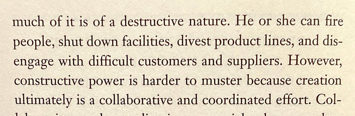 Currently reading „The High-Velocity Edge“ by Steven J. Spear. 

This quote is about the power of leaders in large organizations: