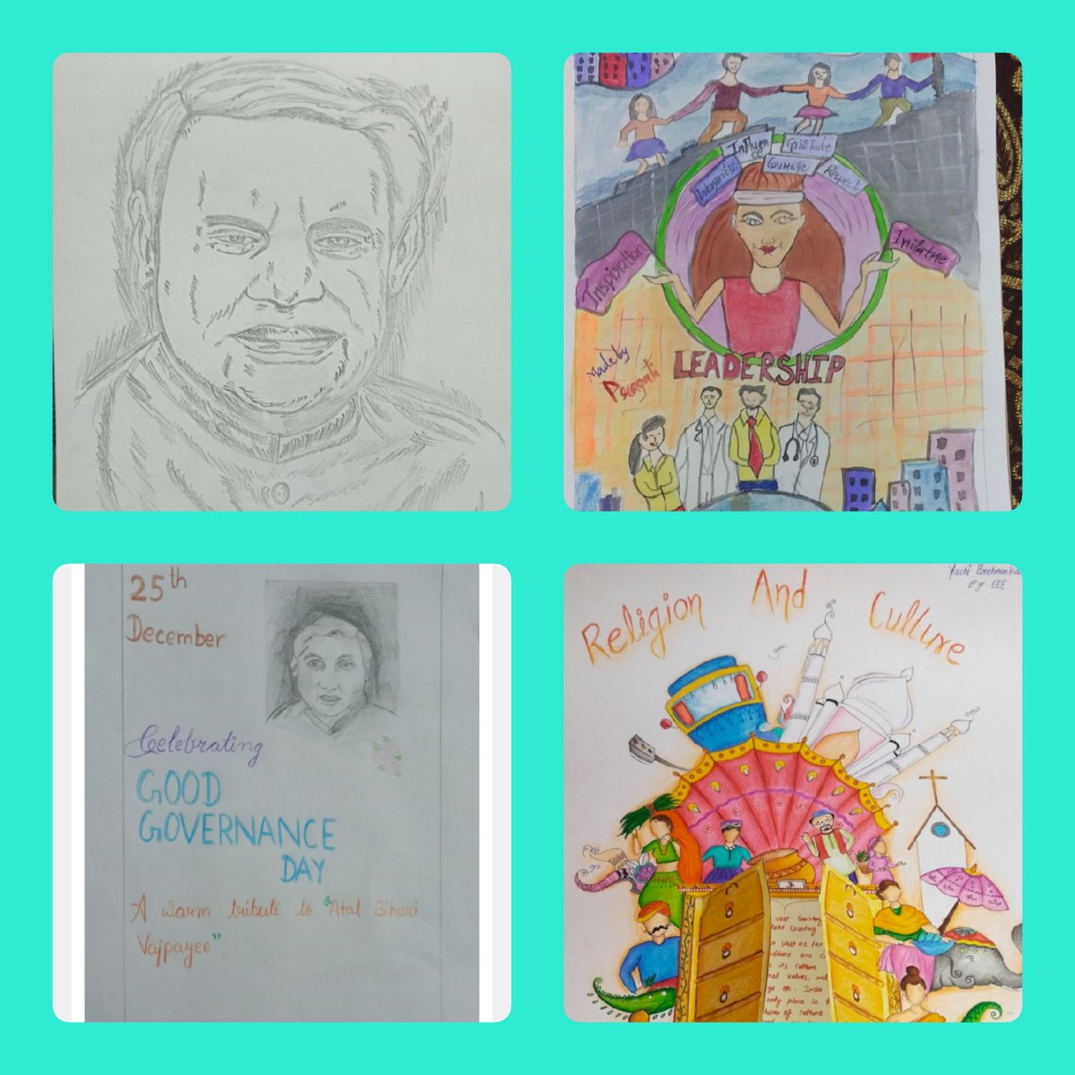 GECR_NSS's tweet photo. NSS Unit, GECR celebrated National Good Governance Day on 25 December, 2022. Participants celebrated it through Drawings, Delivering Speeches, Reciting Poetries and Presenting their views and some Information related to the same.
#YuvaBharat2022
#NationalGoodGovernanceDay https://t.co/UhZCc96Fio