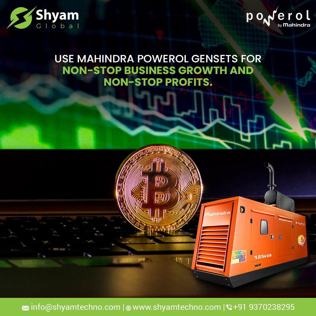Use Mahindra Powerol gensets for non-stop business growth and non-stop profits.
.
.
.
#shyampowersolutions #shyamglobal #uninterruptedpowersupply
#continuouspowersupply #genset